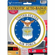 Eagle Emblems Inc US Air Force Patriotic Auto Badge DC8445 Circular 5 Inch Sticker Made in USA