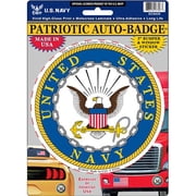 Eagle Emblems Inc US Navy Patriotic Auto Badge 5 Inch Bumper Window Sticker Vivid High-Gloss Ultra-Adhesive Made in USA