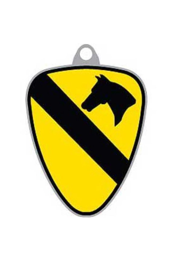 KC2525 Key Ring - Army, 1st Cavalry - Bright-Shine - 1.63 in.