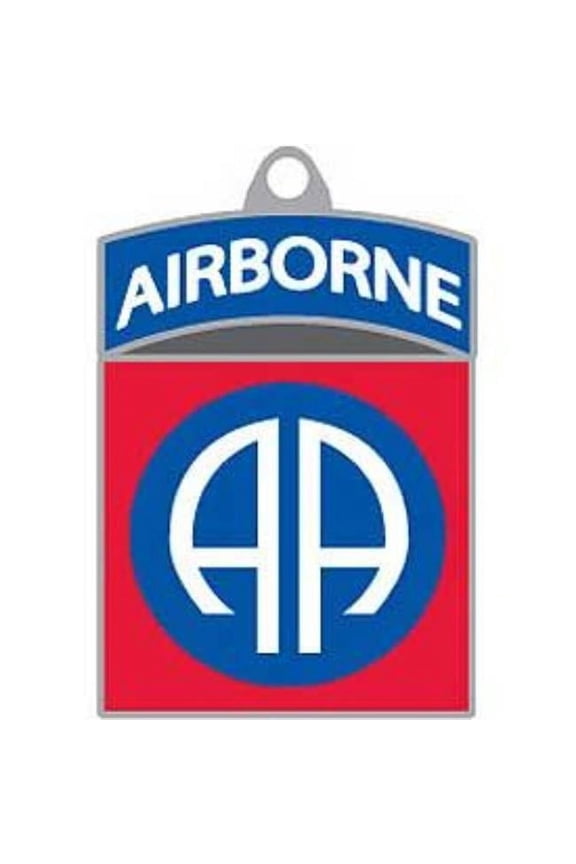 KC2518 Key Ring - Army, 82nd Airborne, Bright-Shine - 1.5 in.