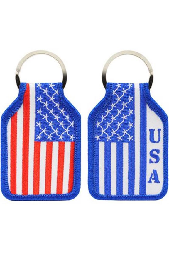 KC0191 Key Ring - USA RW&B - Embark - 1.88 x 2.75 in.