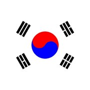Eagle Emblems Korea Flag with Grommets 3ft x 5ft