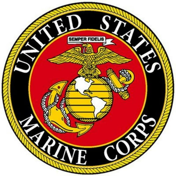 Eagle Emblems MG0805 Magnet - USMC Button - 3 in.