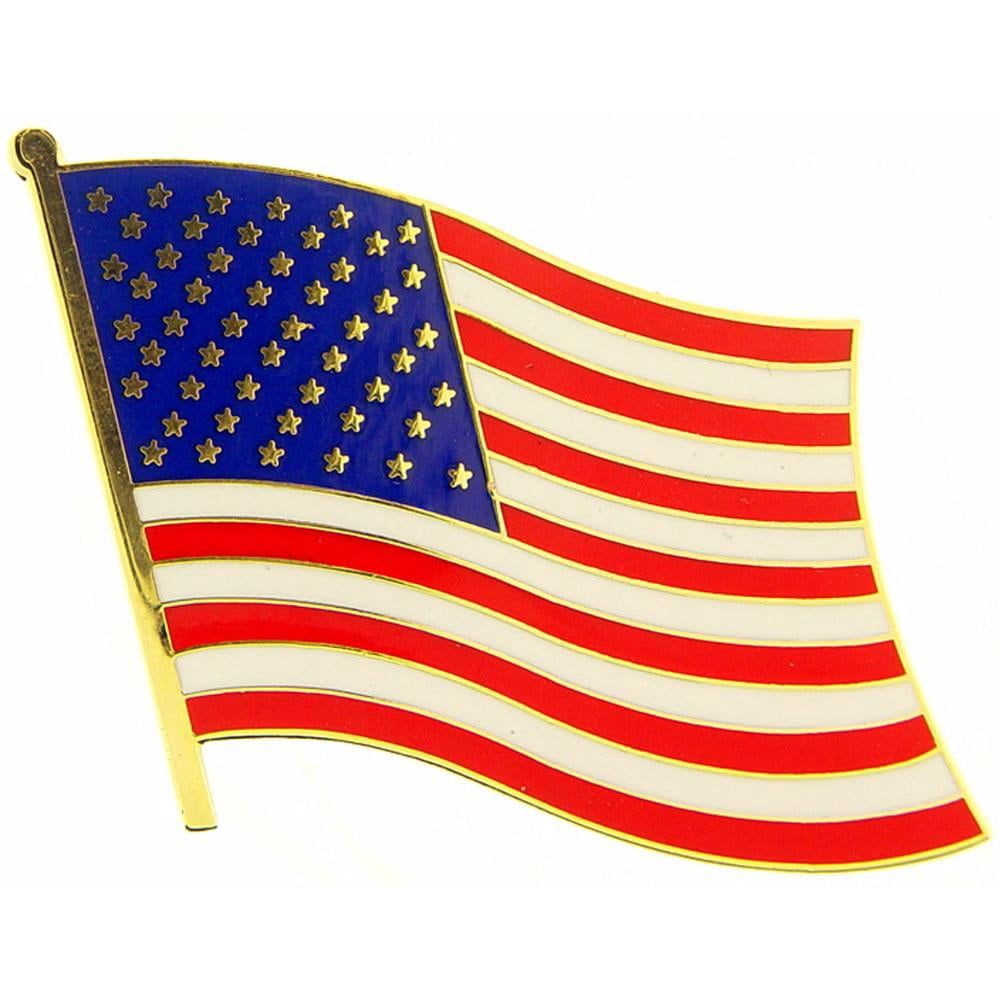 Eagle Emblems P03289 Pin - USA Flag, Wavy - 1.63 in. - Walmart.com