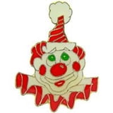 Dreddish Pin Eagle Emblems P63121 Pin - Clown, Red & White - 1 in. - Walmart.com