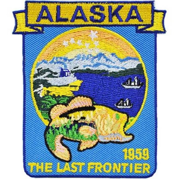 Eagle Emblems PATCH-ALASKA (STATE MAP) (3")