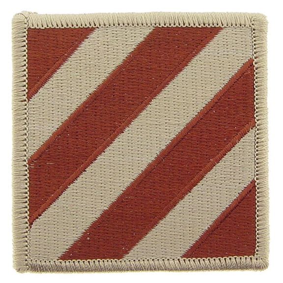 Eagle Emblems PM0532 Patch - Army, 3rd Infantry Division - Desert - 3 in.