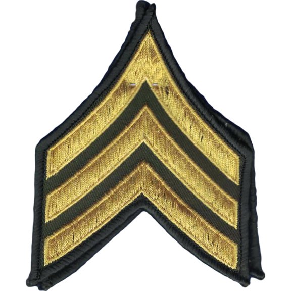 Eagle Emblems PM1005 Patch - Army, E5, Sergeant - 3.13 in.
