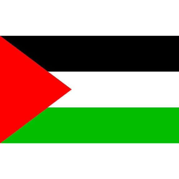 Eagle Emblems Palestine Flag with Grommets 3ft x 5ft