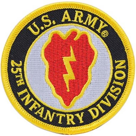 Eagle Emblems PM0598 Patch - Army, 25th Infantry Division - 3 Piece - 3.63 in.