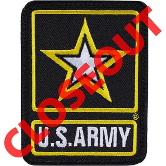 Eagle Emblems PM0518V Patch - Army Logo - 3V - Cloth Hook & Eye - 3.5 in.