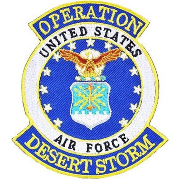 Eagle Emblems PM1163 Patch - Desert Strom USAF - 4 in.