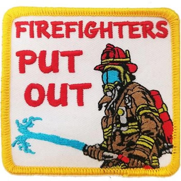 Eagle Emblems PM3163 Patch - Fire, Put Out - 3.13 in.