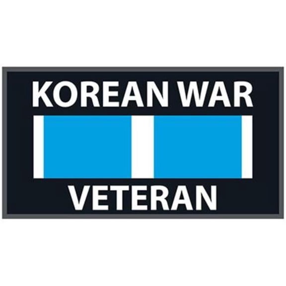 Eagle Emblems PM0271 Patch - Korea, Service, Ribbon Veteran - 4 x 2.13 in.