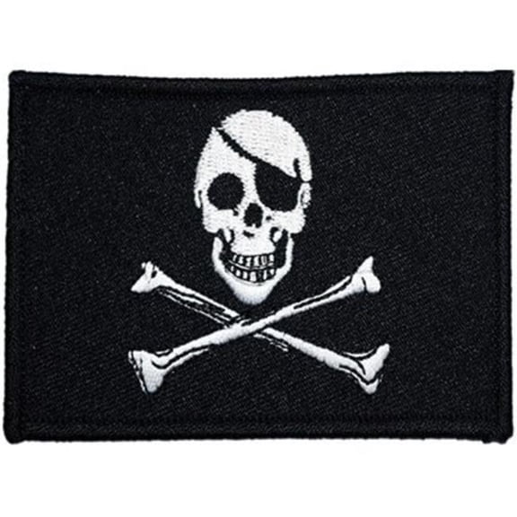 Eagle Emblems PM3862 Patch - Pirate Flag, Jolly - 3.5 x 2.5 in.