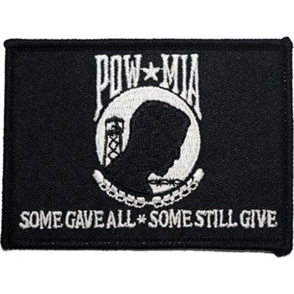 Eagle Emblems PM3807 Patch - Pow Mia Flag, Some Still Give - 3.5 x 2.5 in.