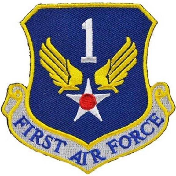 Eagle Emblems PM0901 Patch - USAF, 1st, Shield - 3.63 in.