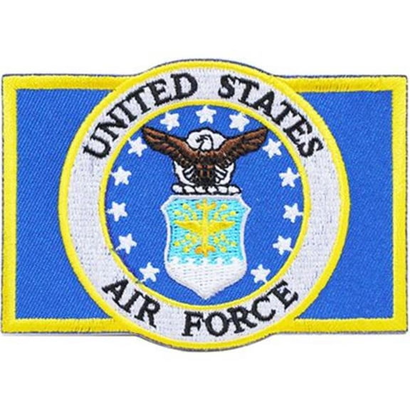 Eagle Emblems PM3804 Patch - USAF Emblem, Rectangle - 3.5 x 2.5 in.