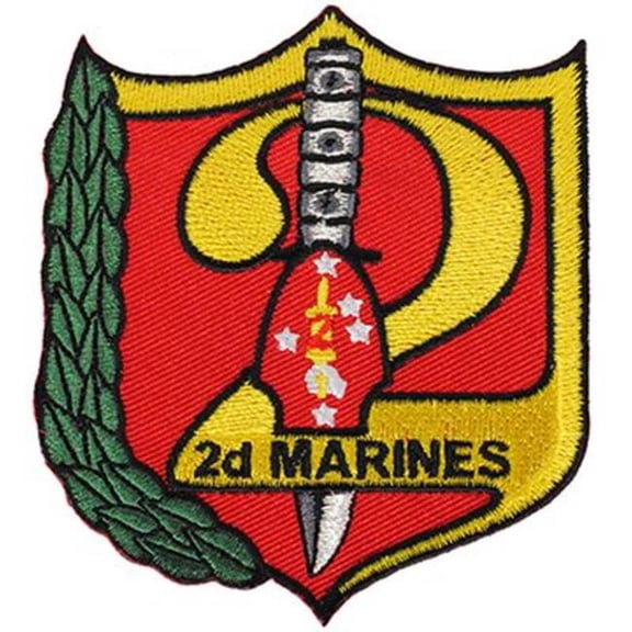 Eagle Emblems PM0569 Patch - USMC, 2nd Marine Regiment - 3.25 in.