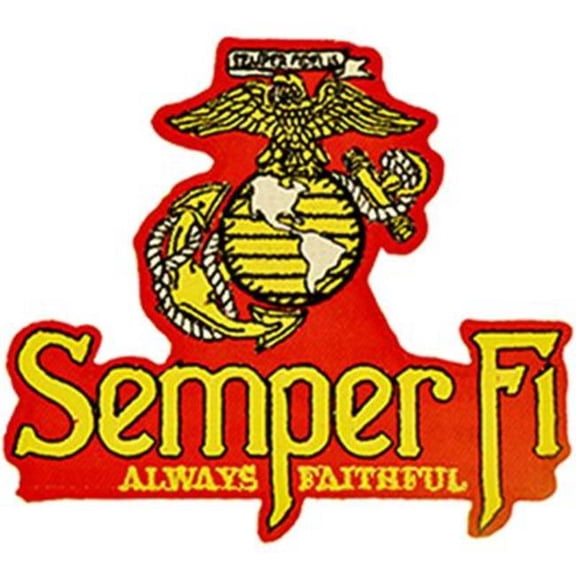 Eagle Emblems PM3130 Patch - USMC EGA, Semper FI - 3 in.