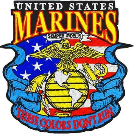Eagle Emblems PM7086 Patch - USMC, These Colors - 5.25 in.