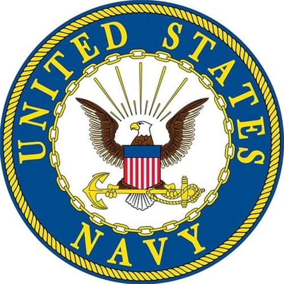 Eagle Emblems PM9037 Patch - USN Logo - 12 in.