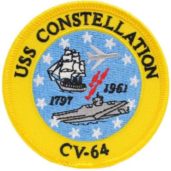 Eagle Emblems PM5271 Patch - USS, Constellation - 3.63 in.