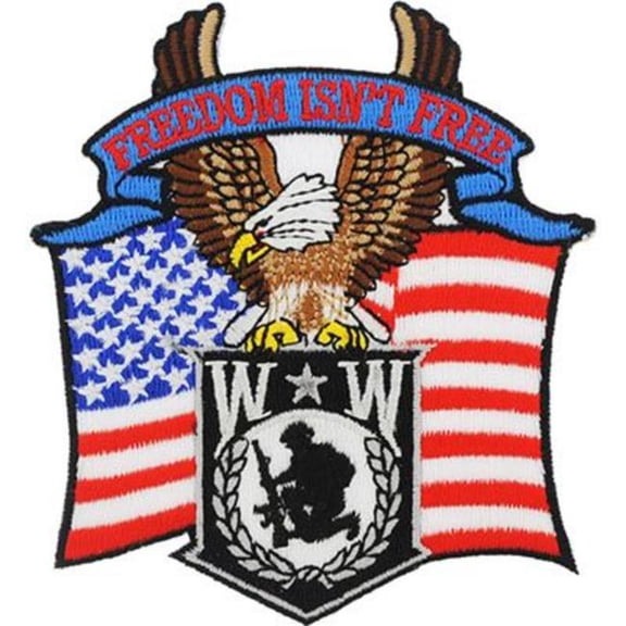 Eagle Emblems PM0407 Patch - Wounded Warrior Eagle - 4 in.