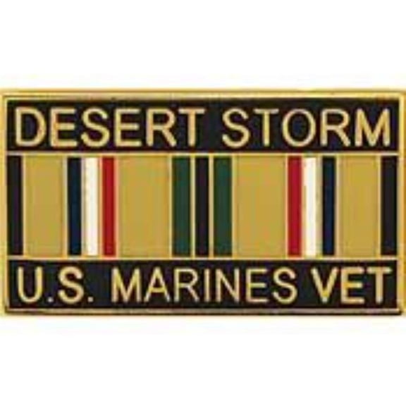 Eagle Emblems P12259 Pin - Desert Strom USMC, Veteran - 1.125 in.