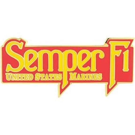 Eagle Emblems P03647 Pin - USMC, Semper FI, Extra Large - 1.88 in.