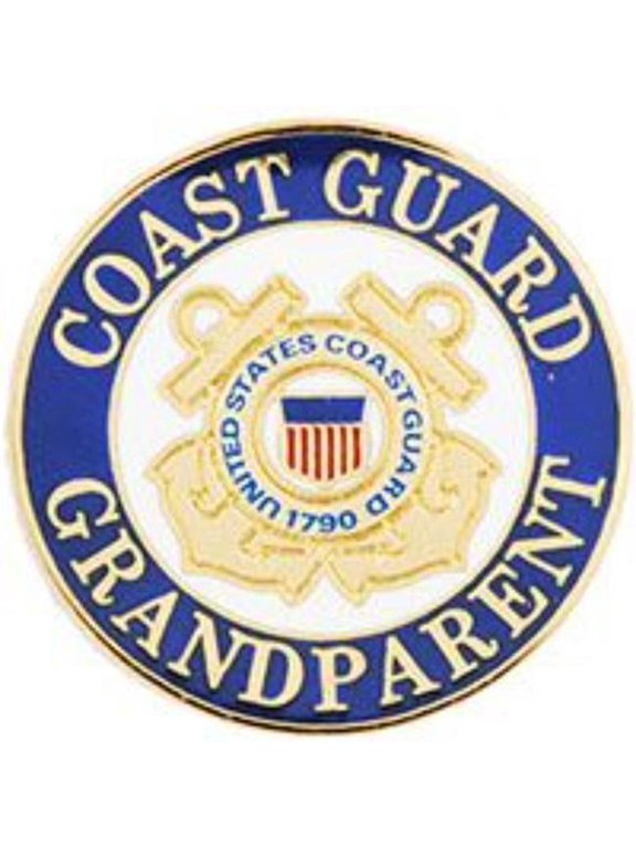 P63768 Pin - United States Coast Guard, Logo, Grandparent - 1 in.
