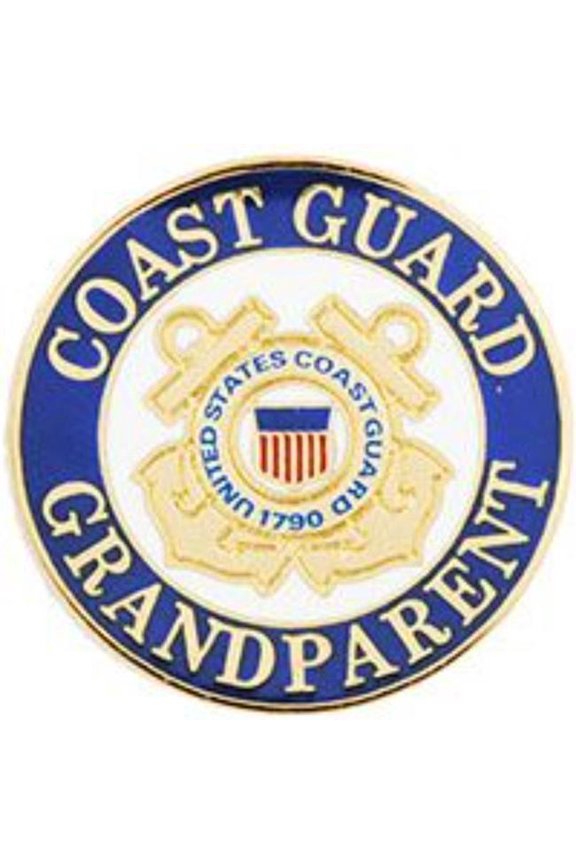 P63768 Pin - United States Coast Guard, Logo, Grandparent - 1 in.