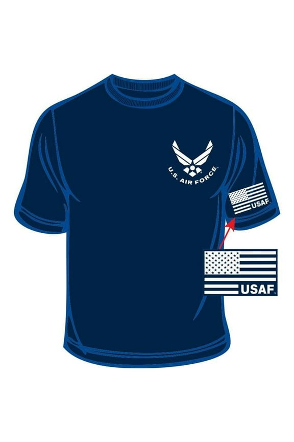 CS0400 T-Shirt - US Air Force USAF, Dark Blue