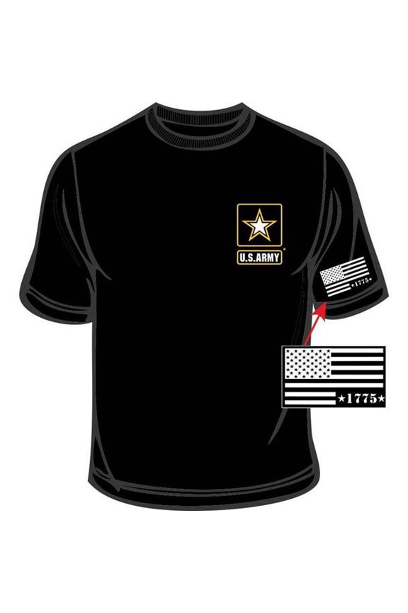 CS0100 T-Shirt - US Army 1775, Black