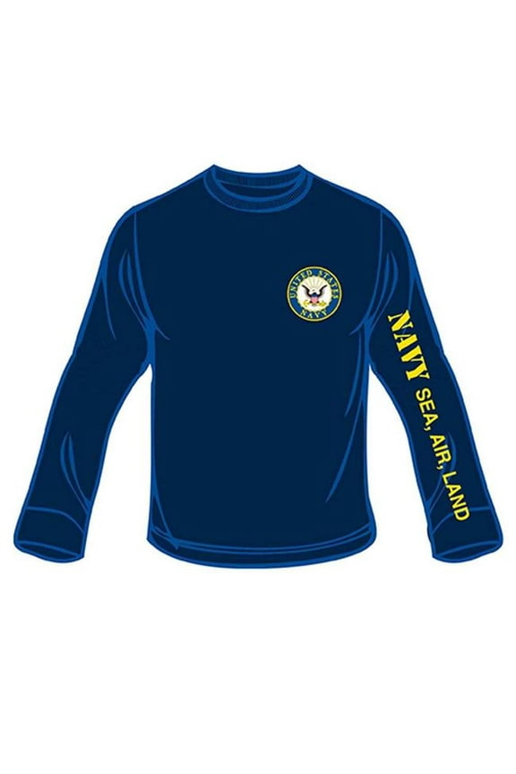 CS2300 T-Shirt - US Navy By Sea, Air, Land - Dark Blue