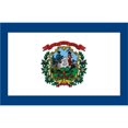 thumbnail image 1 of Eagle Emblems West Virginia Flag with Grommets 3ft x 5ft, 1 of 1