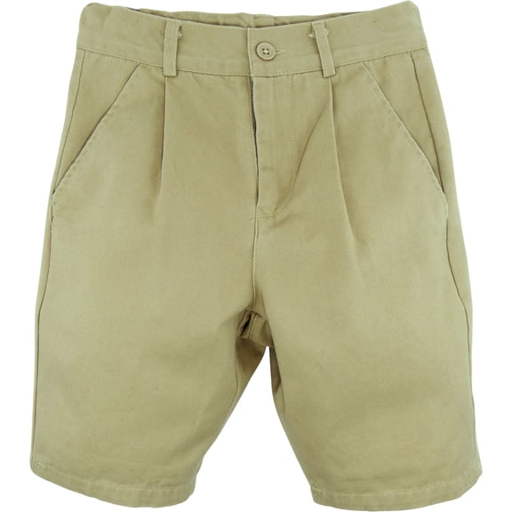 Eagle Eye Explorer Adjustable Flex Waist Chino Shorts for Boys and Girls. Khaki Tan.Small/Medium. Fits 5-6.