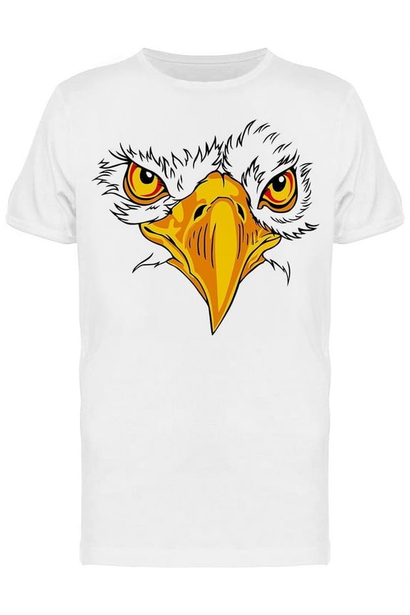 Eagle Face Bird T-Shirt Men -Image by Shutterstock, Male Medium