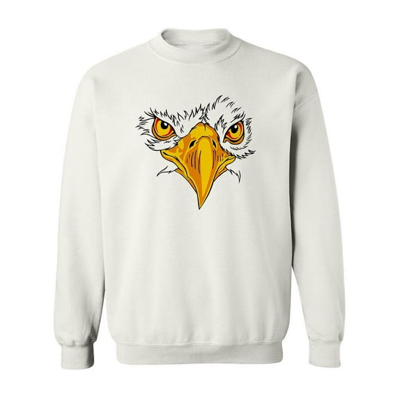 Eagle Face Drawing Sweatshirt Men -Image by Shutterstock, Male 3X-Large