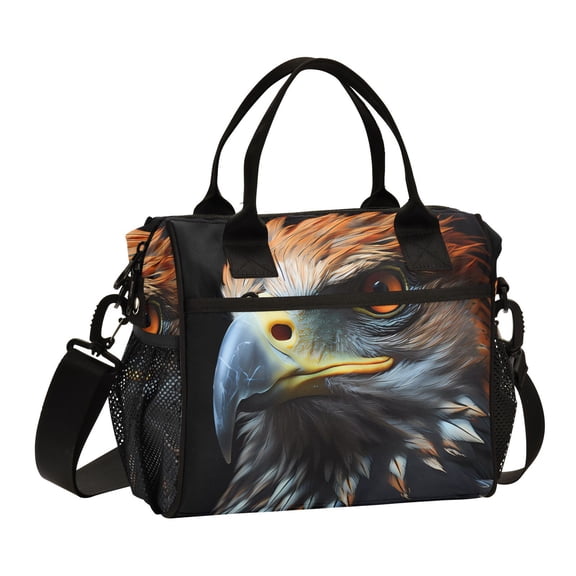 Eagle Face Front Cooler Bag Lunch Bag Soft Cooler Cooling Tote Insulated Lunch Box for Adult Men Women