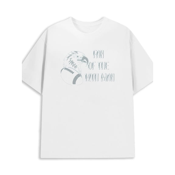 Eagle Fan Tee mens 180G 100% Cotton white Retro Unisex Shirt Short Sleeve tshirts Classic Unisex Shirt Graphic Tee tshirts Trendy Unisex Shirt Short Sleeve tshirts