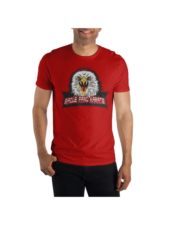 Eagle Fang Karate Cobra Kai Series Mens Red Shirt-L