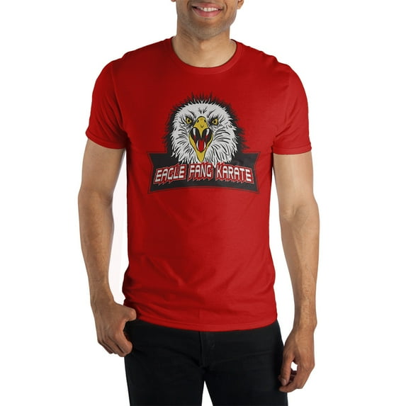 Eagle Fang Karate Cobra Kai Series Mens Red Shirt-XL