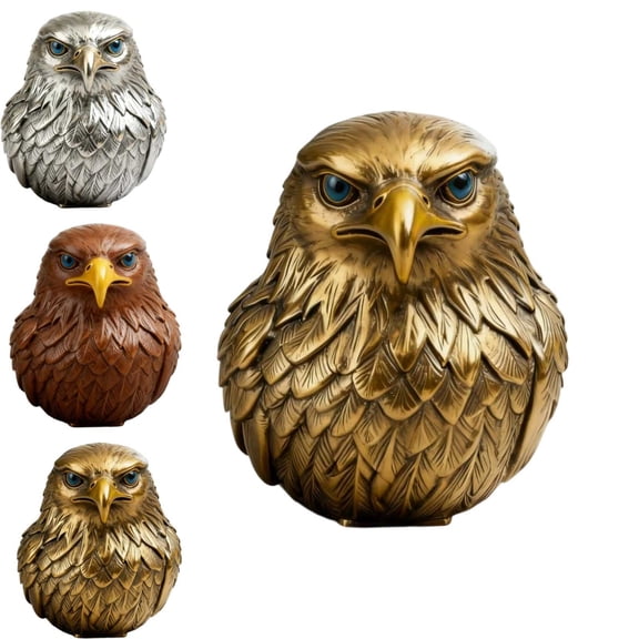 Eagle Figurine under $5! Cagogo Eagle Figurine with Determined Gaze, Majestic Bird Statue Home Decor, Inspirational Eagle Ornament, Office Desk Decoration, Symbol of Strength Eagle Sculpture