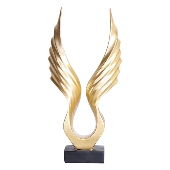 Eagle Figurines Collectible Animal Gold Resin Table Decor Perfect for Gifts And Souvenirs Home Animal Statues Study Modern Table Office Decoration , 20x43CM