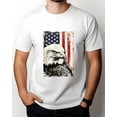 thumbnail image 1 of Eagle Flag Men's Short Sleeve Graphic T-Shirt 100% Heavy Cotton - Comfortable Crew Neck, Soft Cool Tees Tops, 1 of 6