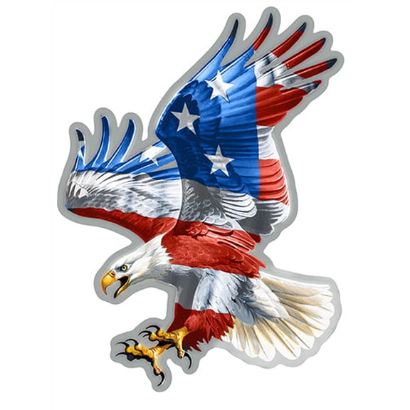 Eagle Flag Novelty Sign | Indoor/Outdoor | Funny Home Décor for Garages, Living Rooms, Bedroom, Offices | SignMission personalized gift Wall Plaque Decoration