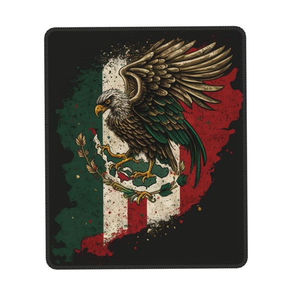 Eagle Flag Of Mexico Mexican Flags Gaming Mouse Pad 7 x 8.6 in Rectangle Computer Mousepad Mat Non-Slip Rubber Base for Office Laptop PC