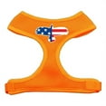 thumbnail image 1 of Eagle Flag Screen Print Soft Mesh Harness Orange Medium, 1 of 1
