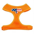 thumbnail image 1 of Eagle Flag Screen Print Soft Mesh Harness Orange Small, 1 of 1